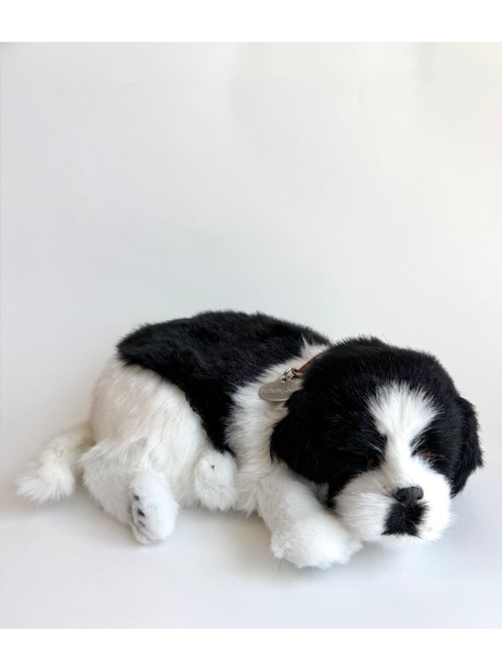 Perfect Petzzz Border Collie Realistic Lifelike Breathing Plush Puppy 9"